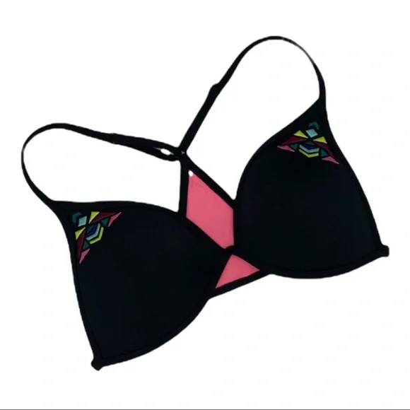 VS sexy geometric print push up diamond back string bikini top #54B - Picture 1 of 5